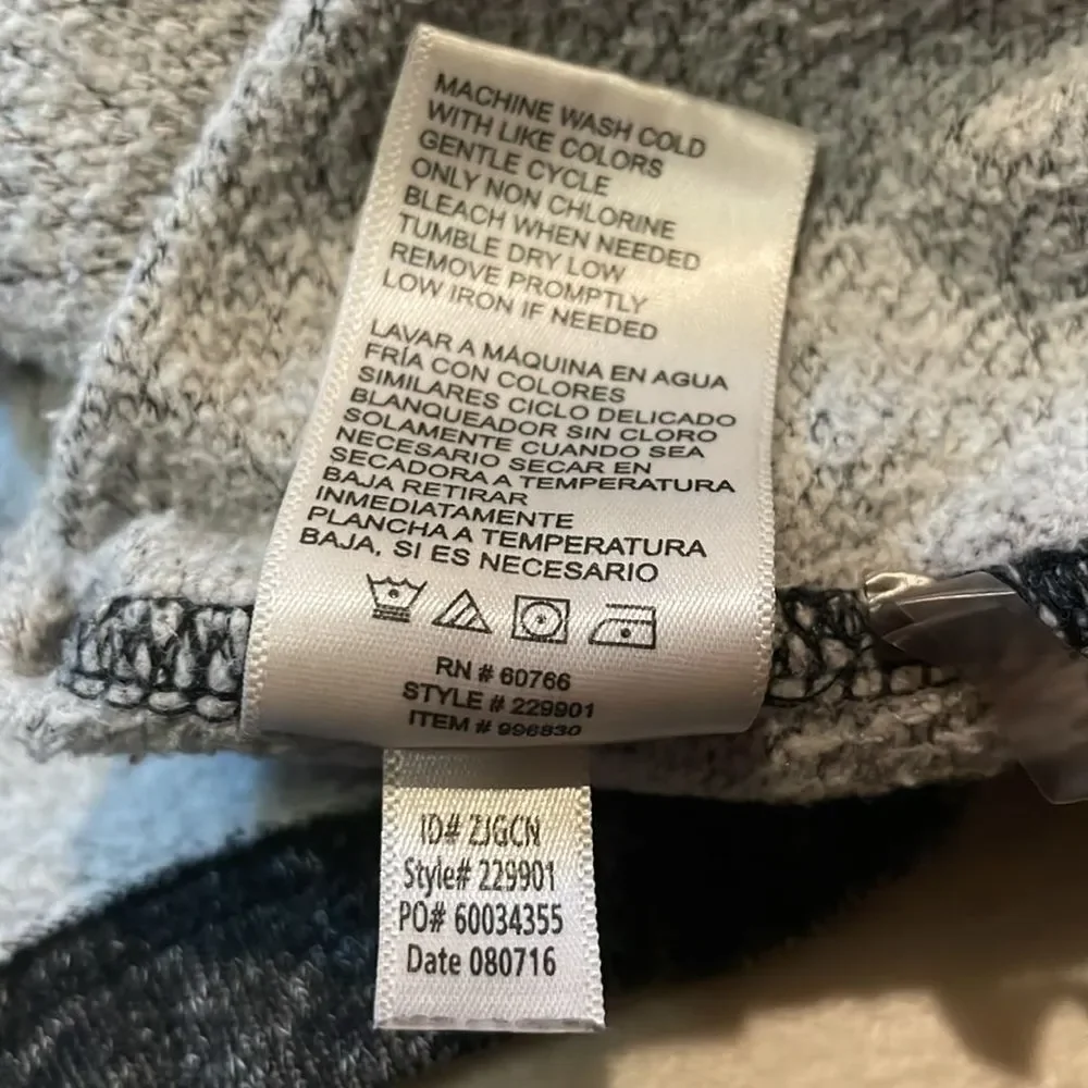 Tommy Bahama- Grey Pullover Crew Neck Red Logo Fleece Lined Sweater- Size XL
